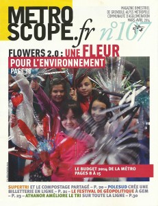 Flowers 2.0 en Couverture du magazine Metroscope